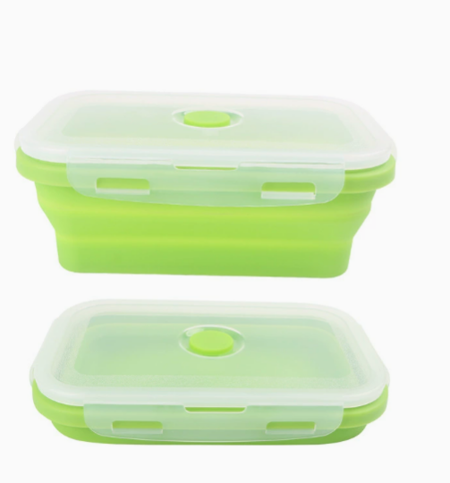 Collapsible Food Storage Containers With Lids